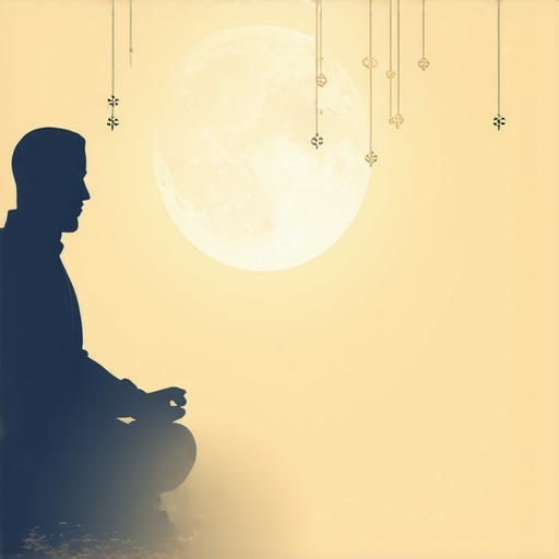 Symbolic image of Islamic dream interpretation with spiritual symbols
