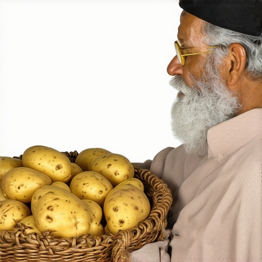 Islamic scholar studying dream symbols related to potatoes
