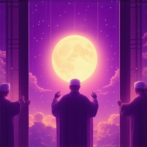 Islamic scholar analyzing dream symbols of a window Islamic scholar studying symbolism of a window in a dream with mystical background