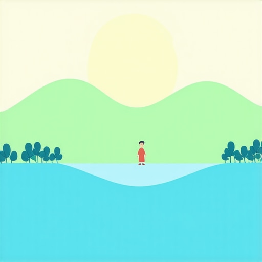 Illustration showing layered symbols of children in Islamic dream interpretation