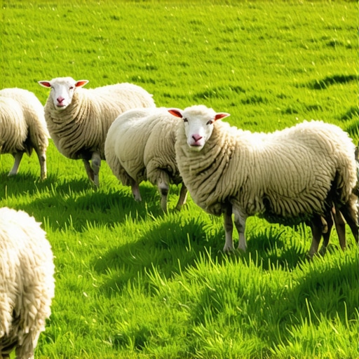 Slika stada ovaca na zelenoj pašnji, simbol mira i duhovne harmonije