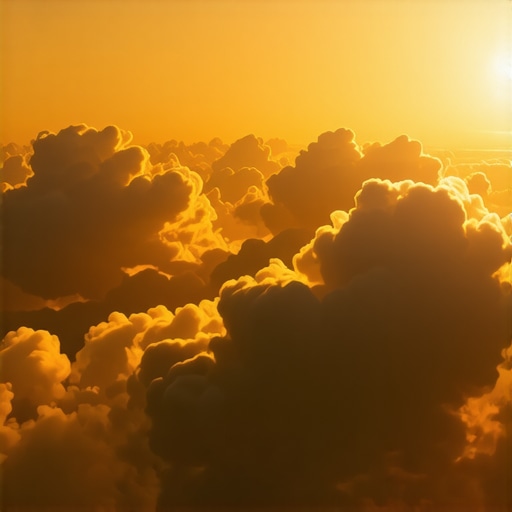 San o letu iznad oblaka - duhovno uzdizanje Person dreaming of flying above clouds with light and serenity, symbolizing spiritual elevation