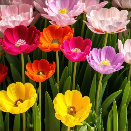 Raznobojno cvijeće u punom cvatu simbolizira duhovni rast i prolaznost života