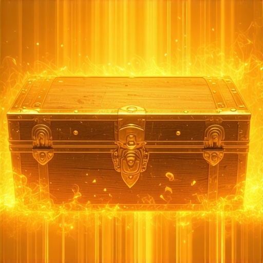 Simbolika duhovnog bogatstva i prosvetljenja kroz zlato Golden treasure chest radi u mističnom ambijentu, simbolizujući duhovno bogatstvo i prosvetljenje