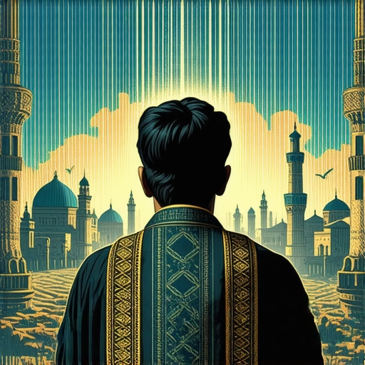 Ilustracija kiše i duhovne simbolike u islamskom kontekstu