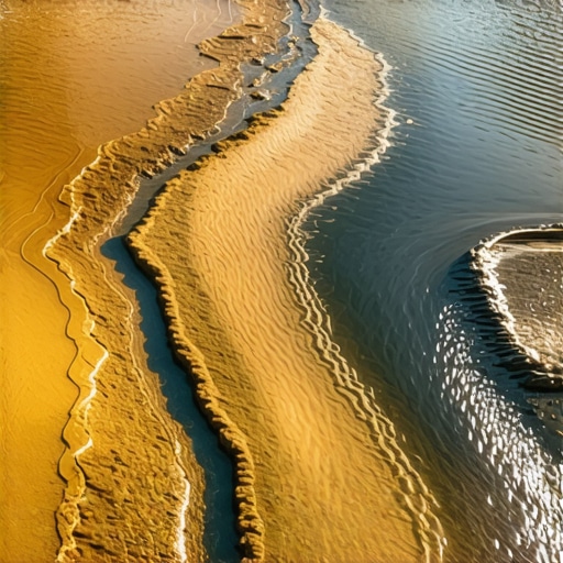 Illustration of muddy water becoming clear, symbolizing spiritual cleansing and enlightenment