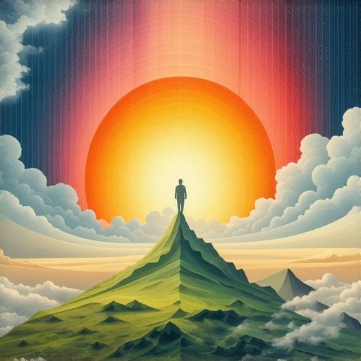 A detailed diagram illustrating layered symbols of dreams about meat with emotional and spiritual elements