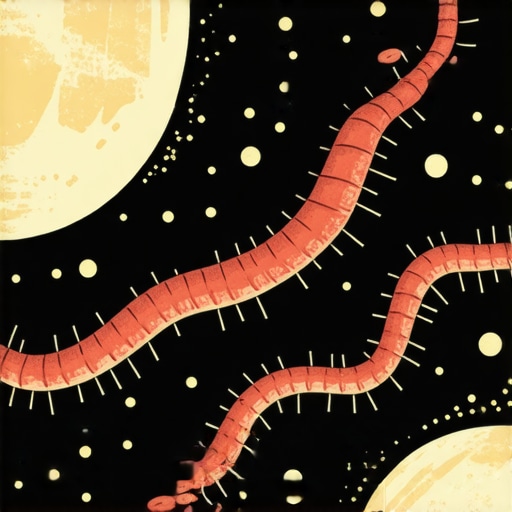 Dream about worms symbolizing spiritual cleansing and introspection