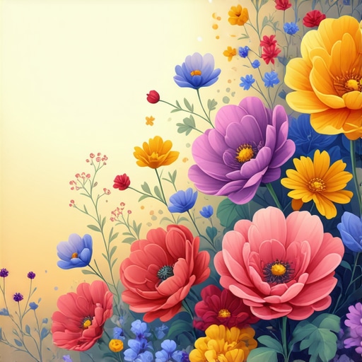 Symbolika cvijeća u snovima: islamski pogled Colorful flowers representing spiritual messages in dreams, as per Islamic interpretation