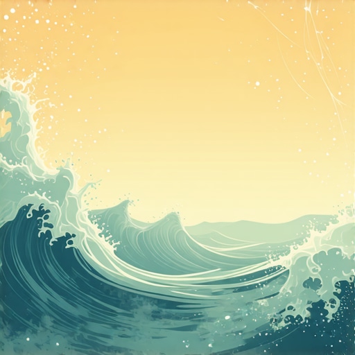 Duhovni simboli vode u snovima prikazani kroz ilustraciju