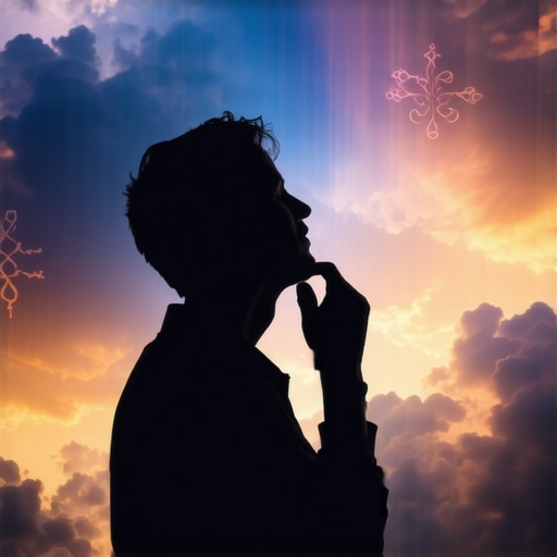 Deep analysis of dreams with spiritual symbols Person contemplating dream symbols with spiritual context