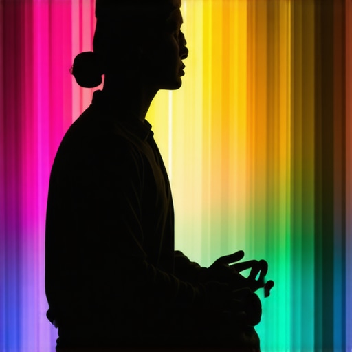 Dublje Tumačenje Noćne Duge Ilustracija osobe koja aktivno razmišlja o simbolima sna, tražeći dublje značenje iza površinske poruke duge u noćnom kontekstu.