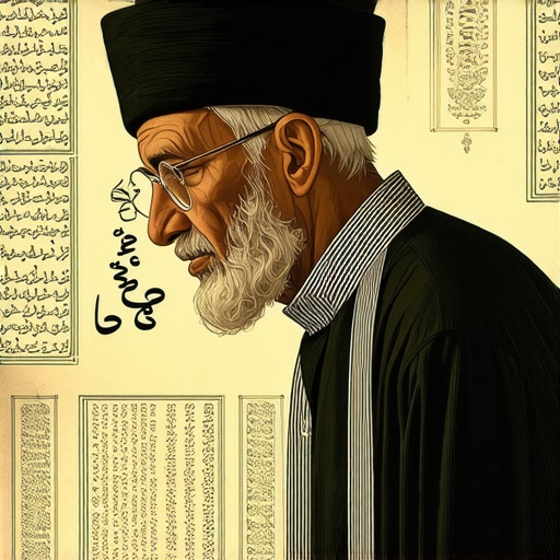 Duhovna analiza snova o bolesti u islamu Islamic scholar studying dream symbols about illness with books and notes