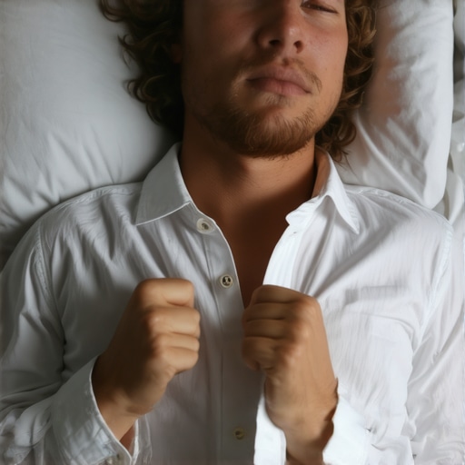 Razmišljanje o snovima: Oslobođenje putem tumačenja Osoba se budi i razmišlja o snu, simbolizujući važnost emocija i ličnih veza u dešifrovanju poruka snova.