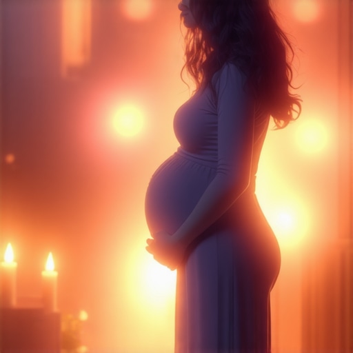 Symbolic Islamic Dream of Pregnancy Islamic art of a woman pregnant in a spiritual dream