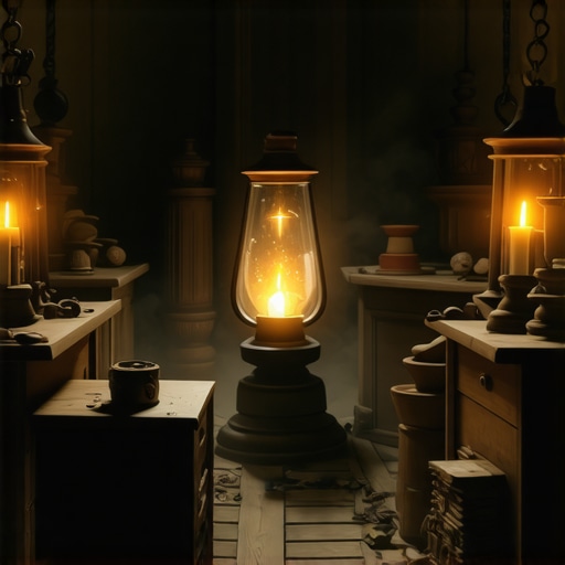 Unutrašnji tavan duše: Skladište uspomena i skrivenih blaga Slika koja prikazuje metaforički tavan duše, ispunjen starim predmetima koji predstavljaju prošle uspomene, neke prašnjave i zaboravljene, a neke sjajne kao ponovo otkriveno blago, simbolizirajući lični i duhovni rast.