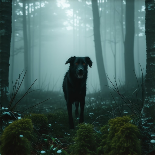 Crni pas u magli: Haunt osjećaj nepoznate opasnosti