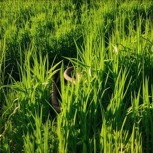 Zmija koja se krije u travi: [Sanjanje životinja] Signal izdaje